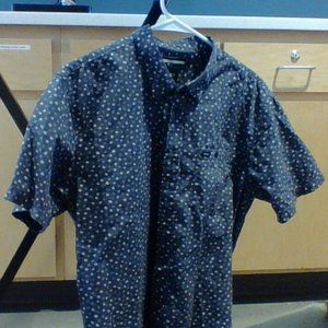 RVCA slim fit short-sleeve button down size L